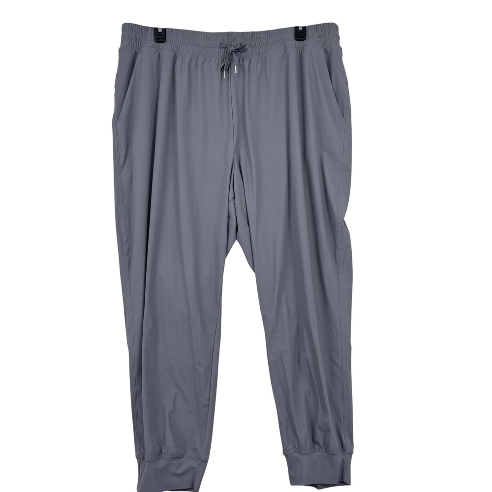 Old Navy SleekTech Go-Dry Jogger Pants Women XXL Gray Activewear Pockets